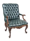 A George I Style Mahogany Library Chair