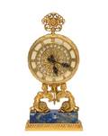 A Continental Gilt Bronze Table Clock