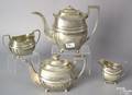 Four pcs of silver to include a Regency silver teapot and coffee pot