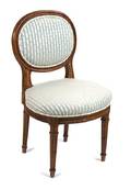 A Louis XVI Style Walnut Diminutive Side Chair