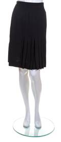 A Chanel Black Pleated Skirt Ensemble
