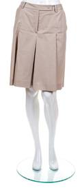 A Prada Khaki Pleated Skort