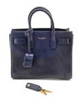 A Saint Laurent Blue Leather Mini Sac du Jour Handbag