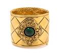 A Chanel Goldtone Cuff Bracelet