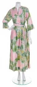 A Jim Thompson Thai Silk Floral Caftan