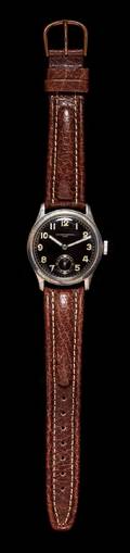 A German Army WWII Steel Wristwatch Record Watch Co