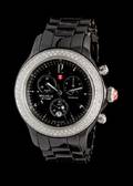 A Stainless Steel Ceramic and Diamond Chronograph Jetway Wristwatch Michelle