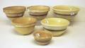 Group of yelloware bowls