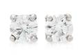 A Pair of Platinum and Diamond Stud Earrings