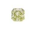 A 052 Carat Radiant Cut Fancy Intense Green Diamond