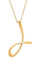 An 18 Karat Yellow Gold J Pendant Elsa Peretti for Tiffany  Co