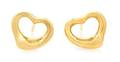 A Pair of 18 Karat Yellow Gold Open Heat Earrings Elsa Peretti for Tiffany  Co