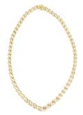 An 14 Karat Yellow Gold and Diamond Necklace Jose Hess