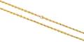 A Yellow Gold Faceted Anchor Link Longchain Necklace