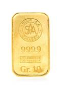 An Argor SA Chiasso 10 Grams 24 Carat Gold Bullion Bar