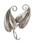 A Sterling Silver Leaf Motif Brooch Margot de Taxco