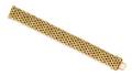 An 18 Karat Yellow Gold Woven Link Bracelet