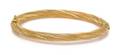 An 18 Karat Yellow Gold Bangle Bracelet