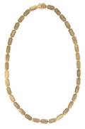A 14 Karat Yellow Gold Link Necklace Italian