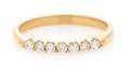 A 14 Karat Yellow Gold and Diamond Ring