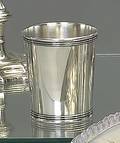 Three silver mint julep cups ca 1850
