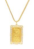 An 18 Karat Yellow Gold and Diamond Pendant