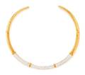An 18 Karat Yellow Gold and Diamond Collar Necklace Fred Paris