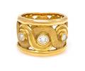 An 18 Karat Yellow Gold and Diamond Ring Lalaounis