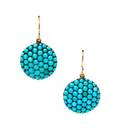 A Pair of Victorian Turquoise Pendant Earrings