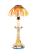 Tiffany Studios Gold Favrile Candlestick Lamp