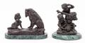 Two Bronze Figural Groups