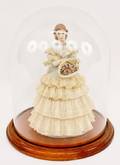 Lee Wollard Porcelain FigureWoman in Lace Dress