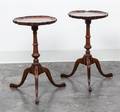 A Pair of Chippendale Style Mahogany Candle Stands
