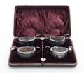 A Set of Four Victorian Silver Salts