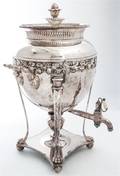 An English SilverPlate Tea Urn