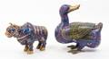 Three Cloisonne Models of Animals