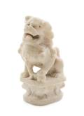 A Carved Marble Figure of a Fu Lion