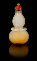 A Chinese Carved Agate Snuff Bottle