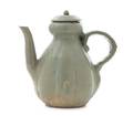 A Korean Celadon Glazed Porcelain Ewer