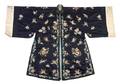 A Chinese Embroidered Silk Ladys Informal Robe