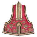 A Chinese Embroidered Silk Vest