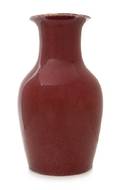A SangdeBoeuf Glazed Porcelain Vase