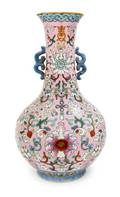 A Famille Rose Porcelain Vase
