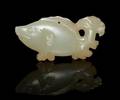 A Celadon Jade FishForm Pendant