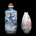 Two Porcelain Snuff Bottles
