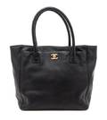 A Chanel Black Caviar Leather Tote Bag