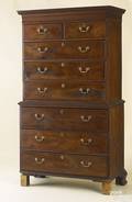 Chester County Pennsylvania Chippendale walnut 3part chest on chest ca 1775