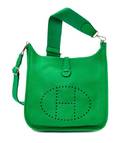 An Hermes Vert Evelyne III PM Handbag