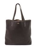 An Hermes EtoupeDark Brown 45cm Taurillon Clemence Double Sens Tote