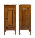 A Pair of Louis XVI Style Provincial Fruitwood Side Cabinets